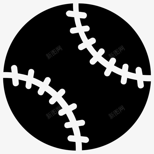 棒球皮球垒球图标svg_新图网 https://ixintu.com 体育标志图标 垒球 棒球 皮球