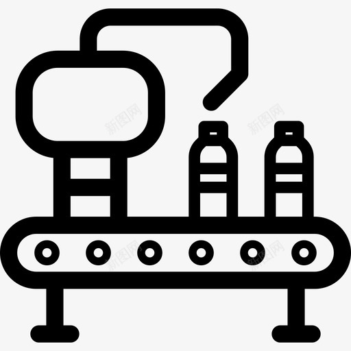 机械工厂机械收集线性图标svg_新图网 https://ixintu.com 工厂机械收集 机械 线性