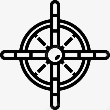 螺旋桨行程12线性图标图标