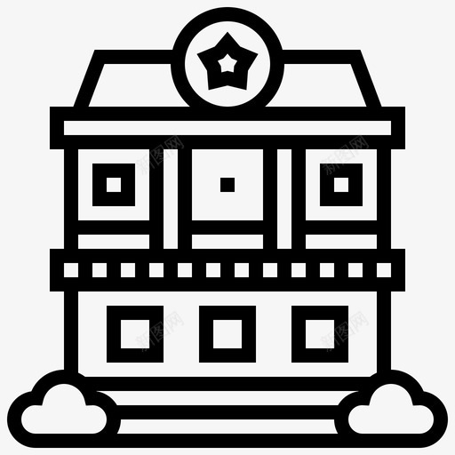 酒店建筑婚礼图标svg_新图网 https://ixintu.com 婚礼 婚礼系列 建筑 酒店
