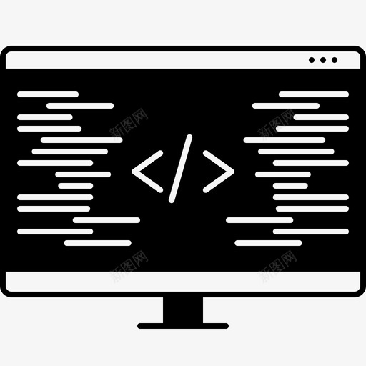 编码计算机程序员图标svg_新图网 https://ixintu.com 技术 程序员 编码 编程 计算机 软件