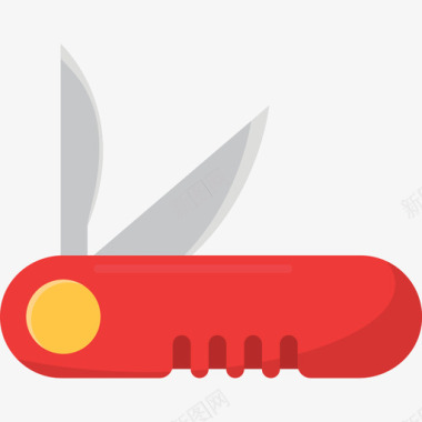 瑞士军刀工具和用具野营套装图标图标