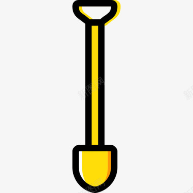 铲子施工8黄色图标图标