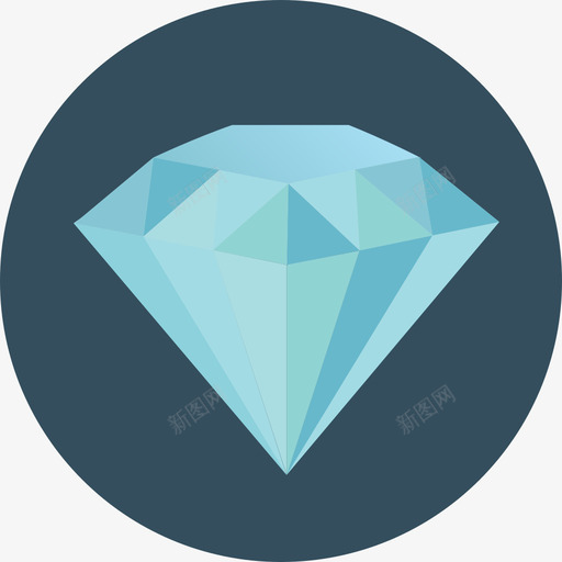 钻石seo2圆形平面图标svg_新图网 https://ixintu.com seo2 圆形平面 钻石