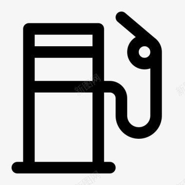 加油站加油泵汽油图标图标