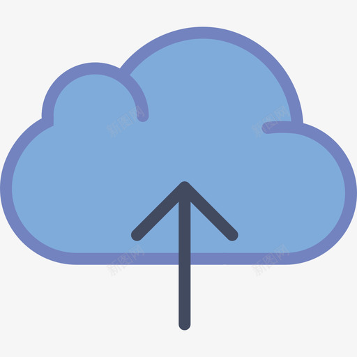 云计算基本集合扁平图标svg_新图网 https://ixintu.com 云计算 基本集合 扁平