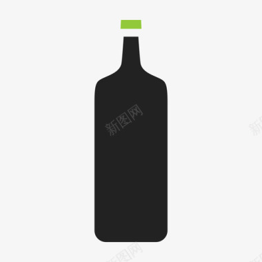伏特加瓶酒精酒吧图标图标