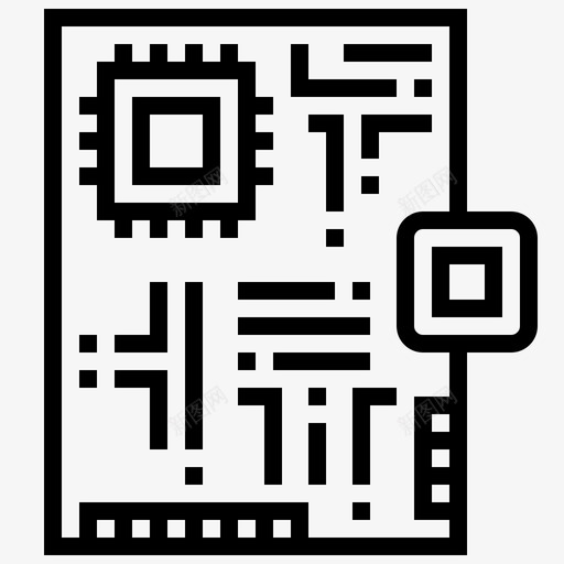 原型板电子工程图标svg_新图网 https://ixintu.com 原型板 工具 工程 技术 机器人工程线 电子