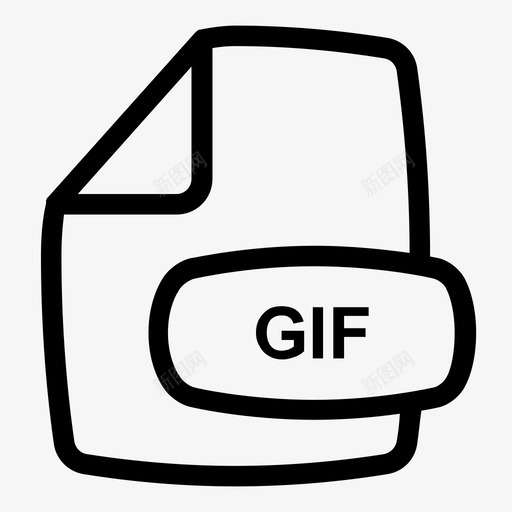 gif文件格式扩展名界面图标svg_新图网 https://ixintu.com gif文件格式 扩展名 滴状图标集 界面