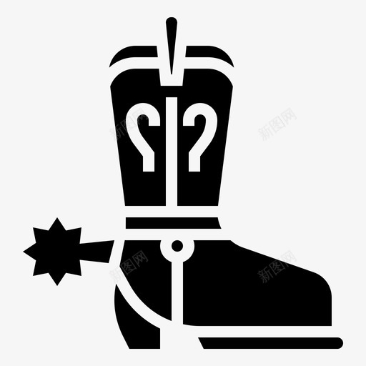 牛仔鞋牛仔靴鞋类图标svg_新图网 https://ixintu.com 清洁符号 牛仔靴 牛仔鞋 鞋类