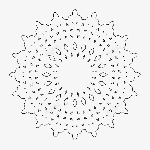 曼陀罗艺术几何图案图标svg_新图网 https://ixintu.com 几何 图案 曼陀罗艺术 神圣