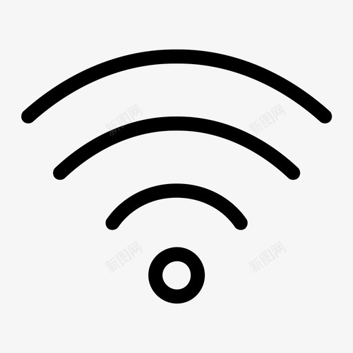 wifi宽带连接图标svg_新图网 https://ixintu.com wifi 互联网 宽带 热点 连接