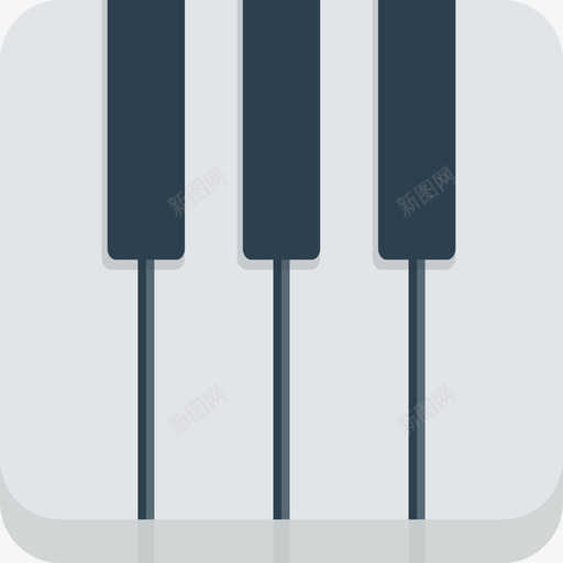 钢琴音响平板图标svg_新图网 https://ixintu.com 平板 钢琴 音响