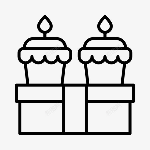 生日礼物派对图标svg_新图网 https://ixintu.com 婚礼 惊喜派对 派对 生日 礼物