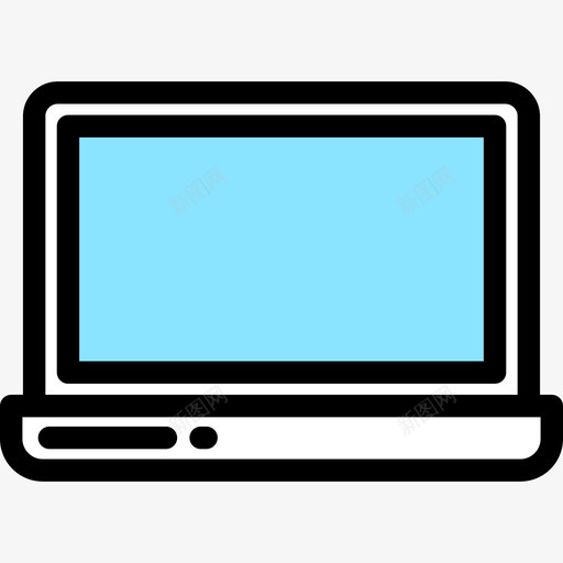 笔记本电脑电子产品8线性彩色图标svg_新图网 https://ixintu.com 电子产品8 笔记本电脑 线性彩色