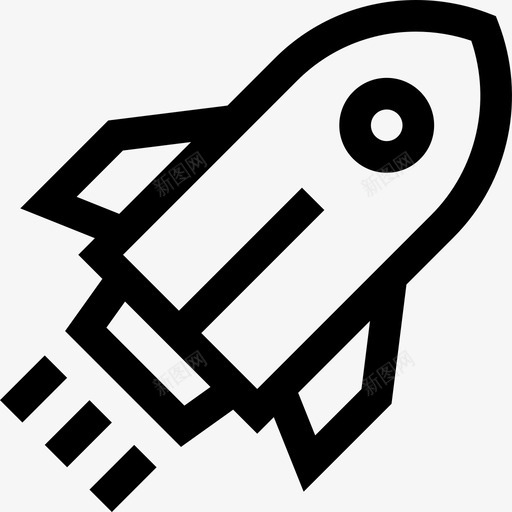 火箭创业和新业务2直线型图标svg_新图网 https://ixintu.com 创业和新业务2 火箭 直线型