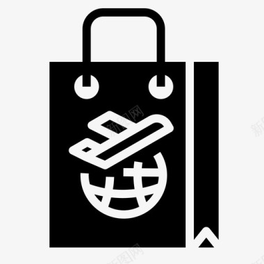 购物飞机机场图标图标