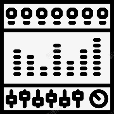 均衡器音乐收藏2线性图标图标