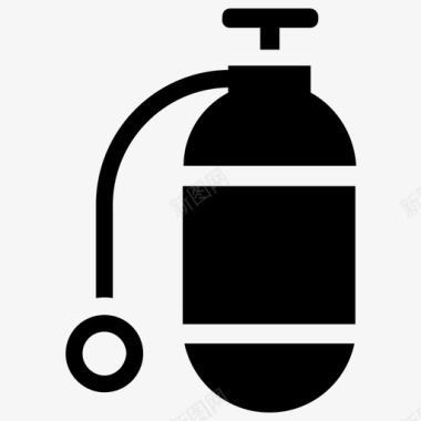 氧气瓶呼吸器水肺罐图标图标