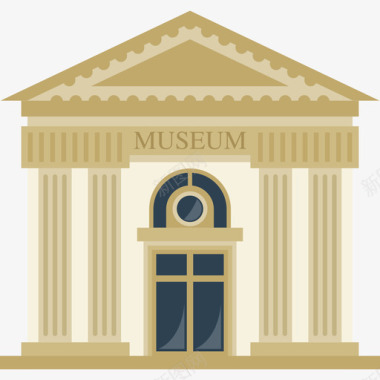 博物馆建筑建筑收藏图标图标