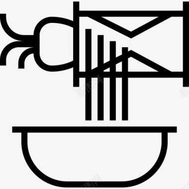 切片机厨房2线性图标图标