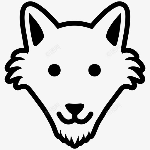 狼动物狐狸图标svg_新图网 https://ixintu.com 动物 狐狸 狼 自然 野生 野生动物