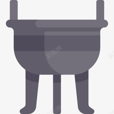 锅瓷器4扁平图标图标