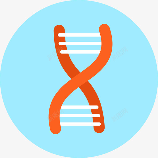 Dna医学10圆形图标svg_新图网 https://ixintu.com Dna 医学10 圆形