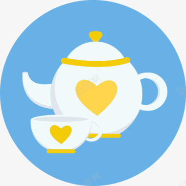 茶壶食物童话套装图标图标