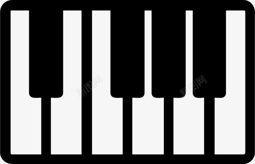 音乐和声键盘图标svg_新图网 https://ixintu.com 和声 声音 浪漫 钢琴 键盘 音乐