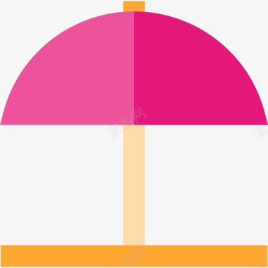 太阳伞旅行套装扁平图标图标