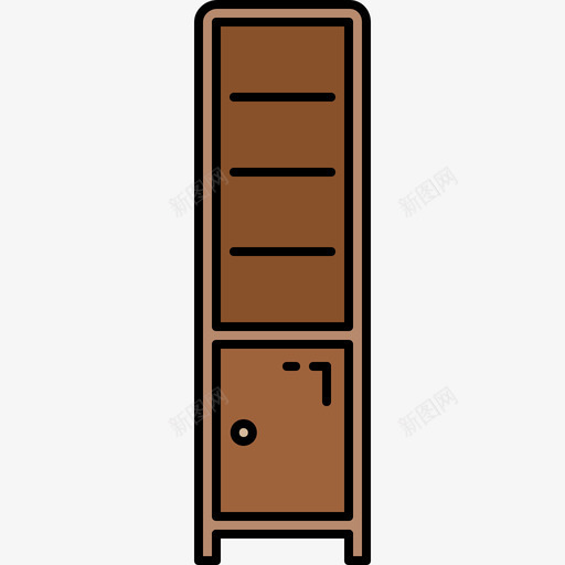 架子家具16颜色128px图标svg_新图网 https://ixintu.com 家具16 架子 颜色128px