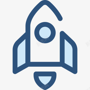 火箭队学校系列5蓝色图标图标