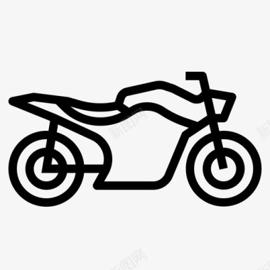 摩托车驾驶赛车图标图标