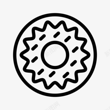 甜甜圈蛋糕圆圈图标图标