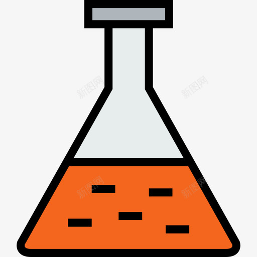 烧瓶科学3线性颜色图标svg_新图网 https://ixintu.com 烧瓶 科学3 线性颜色