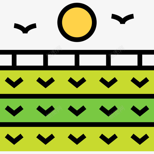 农场景观5线性颜色图标svg_新图网 https://ixintu.com 农场 景观5 线性颜色