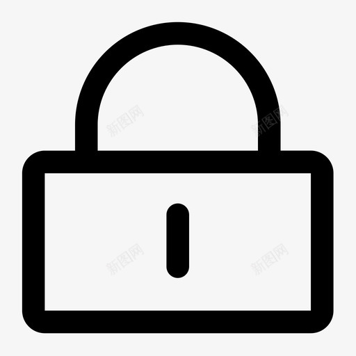 上锁钥匙孔保险箱图标svg_新图网 https://ixintu.com 上锁 保安 保险箱 商业图标 钥匙孔