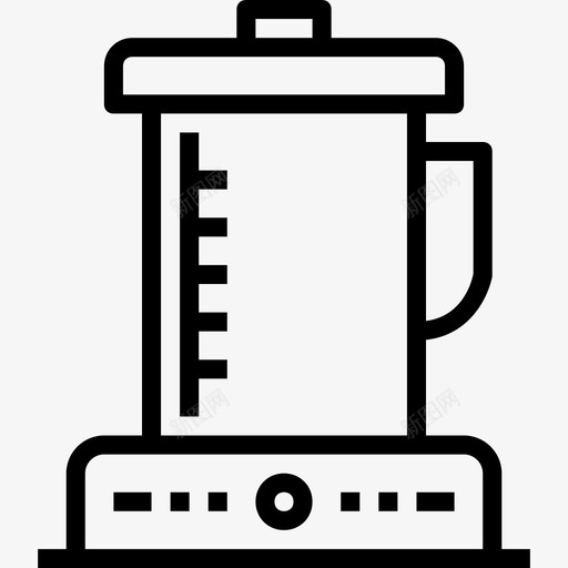 搅拌机烹饪和厨房设备线性图标svg_新图网 https://ixintu.com 搅拌机 烹饪和厨房设备 线性