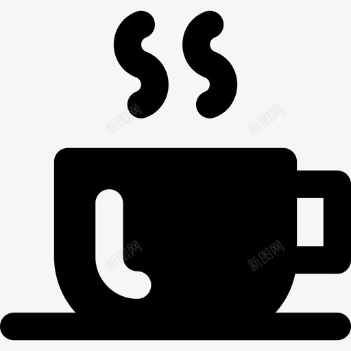 咖啡杯固体食物装满图标svg_新图网 https://ixintu.com 咖啡杯 固体食物 装满