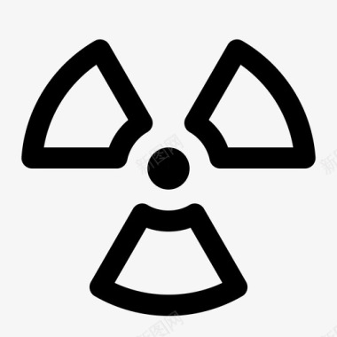 放射性警告危险图标图标