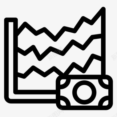 图表分析钱图标图标