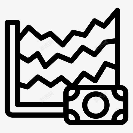 图表分析钱图标svg_新图网 https://ixintu.com 分析 图表 钱