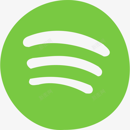 Spotify手绘社交网络色彩图标svg_新图网 https://ixintu.com Spotify 手绘社交网络 色彩