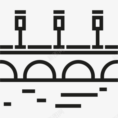 桥城市3直线图标图标