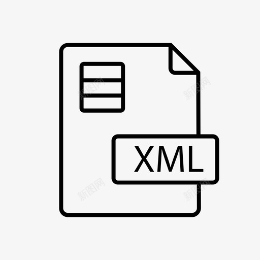 xml文件文件扩展名文件格式图标svg_新图网 https://ixintu.com webservice xml文件 文件扩展名 文件格式 文件类型 网页
