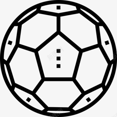 足球运动16直线型图标图标