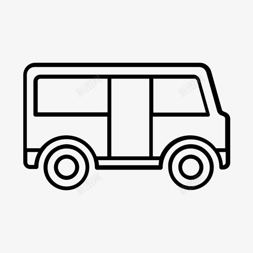 货车公共汽车目的地图标svg_新图网 https://ixintu.com 公共汽车 旅行 目的地 货车 运输 面板