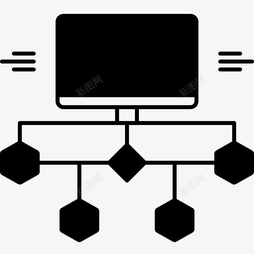 流程图连接图形图标svg_新图网 https://ixintu.com 图形 流程图 连接