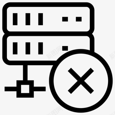 服务器删除数据中心数据库图标图标
